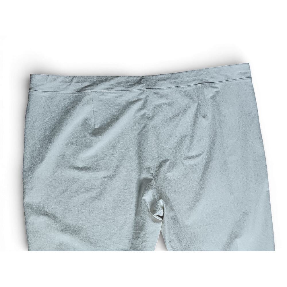 New with tags Eileen Fisher White Stretch Crepe Cropped Pants Elastic Waist 2X - Picture 9 of 13